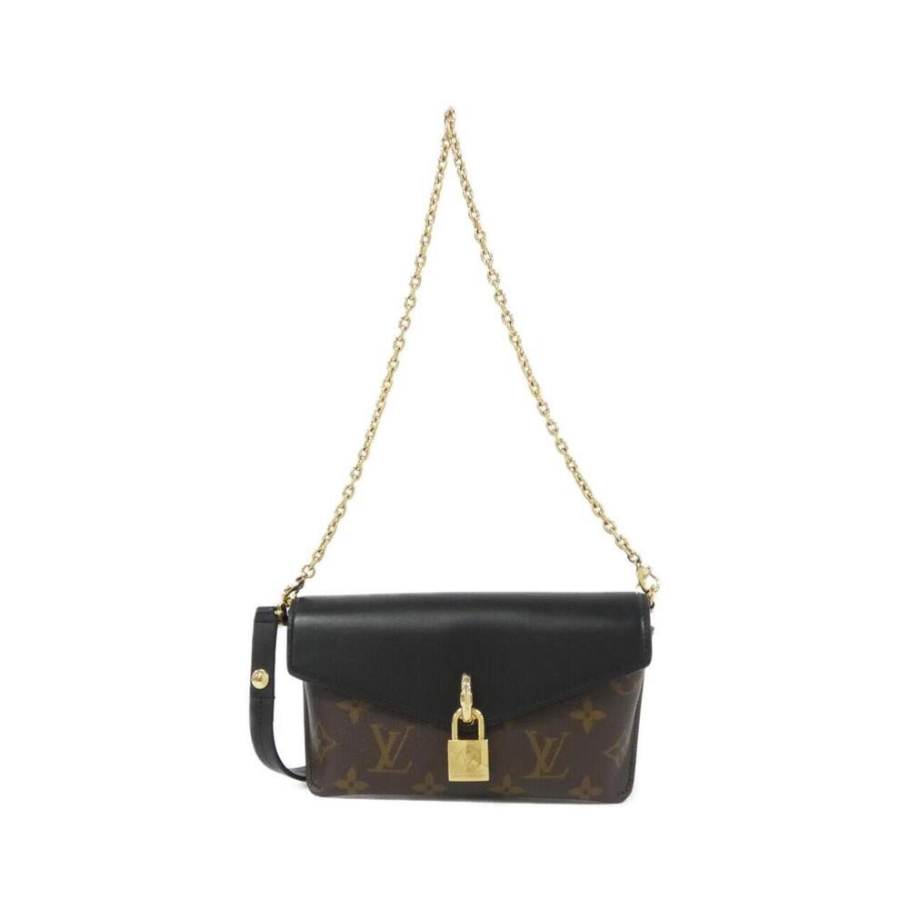 LOUIS VUITTON Black Monogram Shoulder Bag